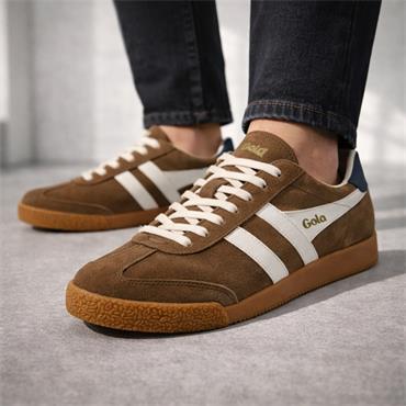 Gola Men Elan Gumsole Trainer - Tobacco Off White Navy